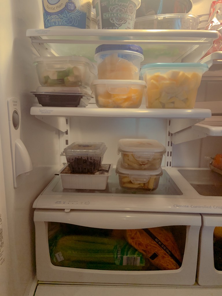 Chopped Fruit in the Fridge