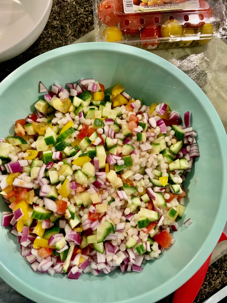 rainbow cous cous salad